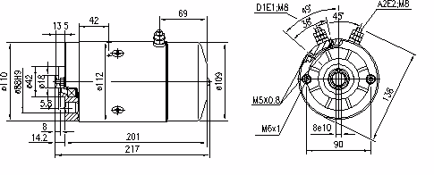 Letrika | Moteur IM0001 12V 2,1KW