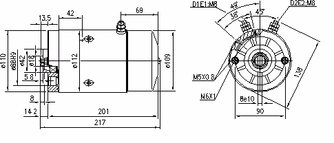 Letrika | Moteur IM0002 24V 2,1KW