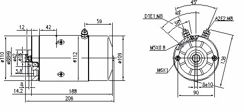 Letrika | Moteur IM0003 12V 1,5KW