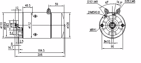 Letrika | Moteur IM0006 24V 2KW