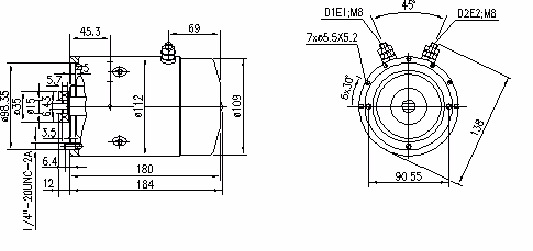Letrika | Moteur IM0008 24V 2,1KW