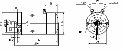 Letrika | Moteur IM0020 24V 2,1KW