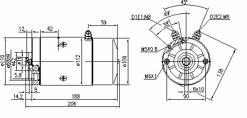 Letrika | Moteur IM0022 48V 2KW