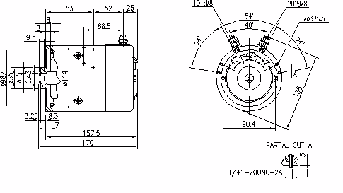 Letrika | Moteur IM0030 24V 2,2KW