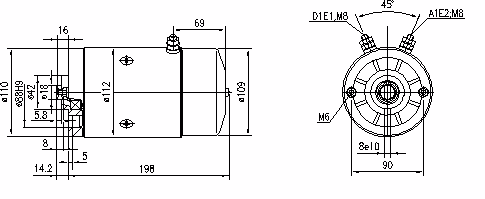 Letrika | Moteur IM0041 12V 2,1KW