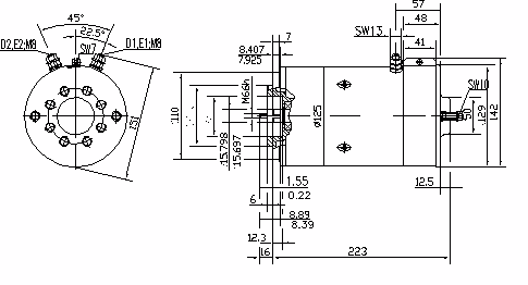 Letrika | Moteur IM0045 24V 3 KW