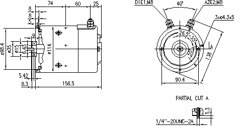 Letrika | Moteur IM0051 24V 2KW