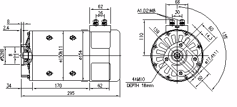 Letrika | Moteur IM0069 24V 3KW