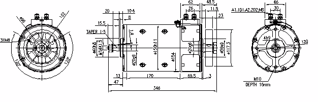 Letrika | Moteur IM0081 24V 1,1KW