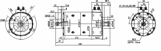 Letrika | Moteur IM0082 24V 1,1KW
