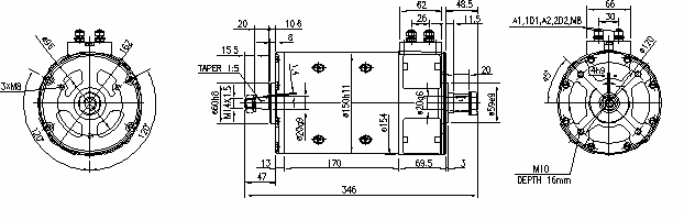 Letrika | Moteur IM0083 24V 2KW