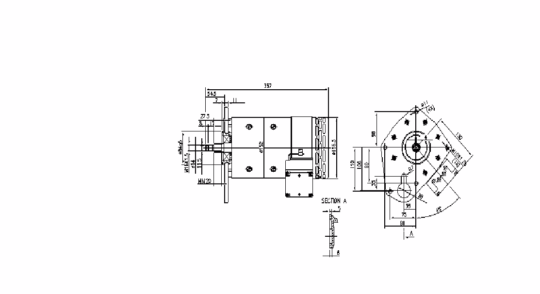Letrika | Moteur IM0085 48V 4,3KW