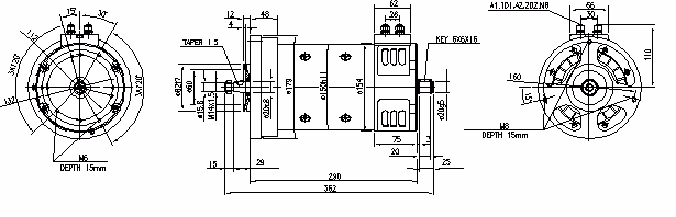 Letrika | Moteur IM0091 24V 2,6KW