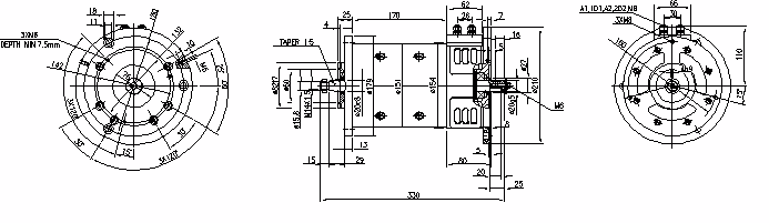 Letrika | Moteur IM0095 24V 2KW