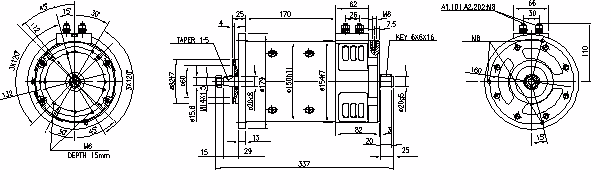 Letrika | Moteur IM0096 24V 1,1KW