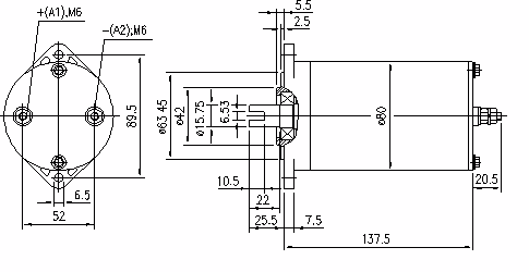 Letrika | Moteur IM0128 12V 0,8KW