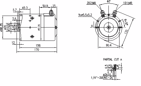 Letrika | Moteur IM0132 12V 1,6KW