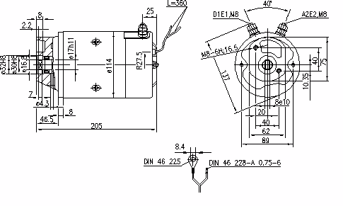 Letrika | Moteur IM0142 24V 2.2KW