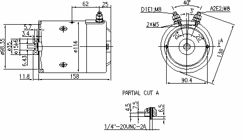 Letrika | Moteur IM0145 24V 2,2KW