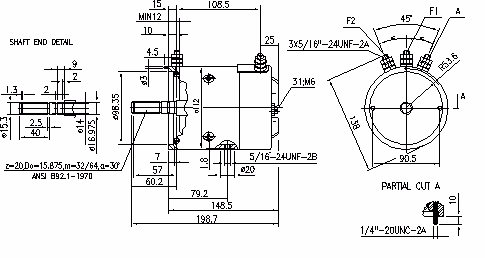 Letrika | Moteur IM0148 12V 1.5KW
