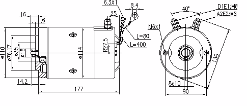 Letrika | Moteur IM0163 24V 2,2KW
