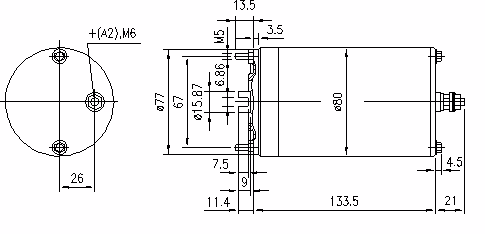 Letrika | Moteur IM0164 12V 0.8KW
