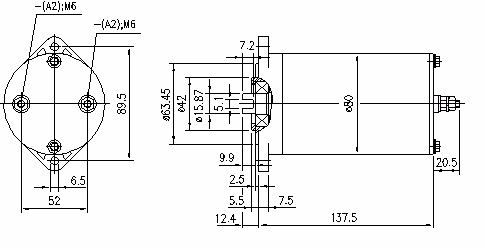 Letrika | Moteur IM0176 12V 0,8KW