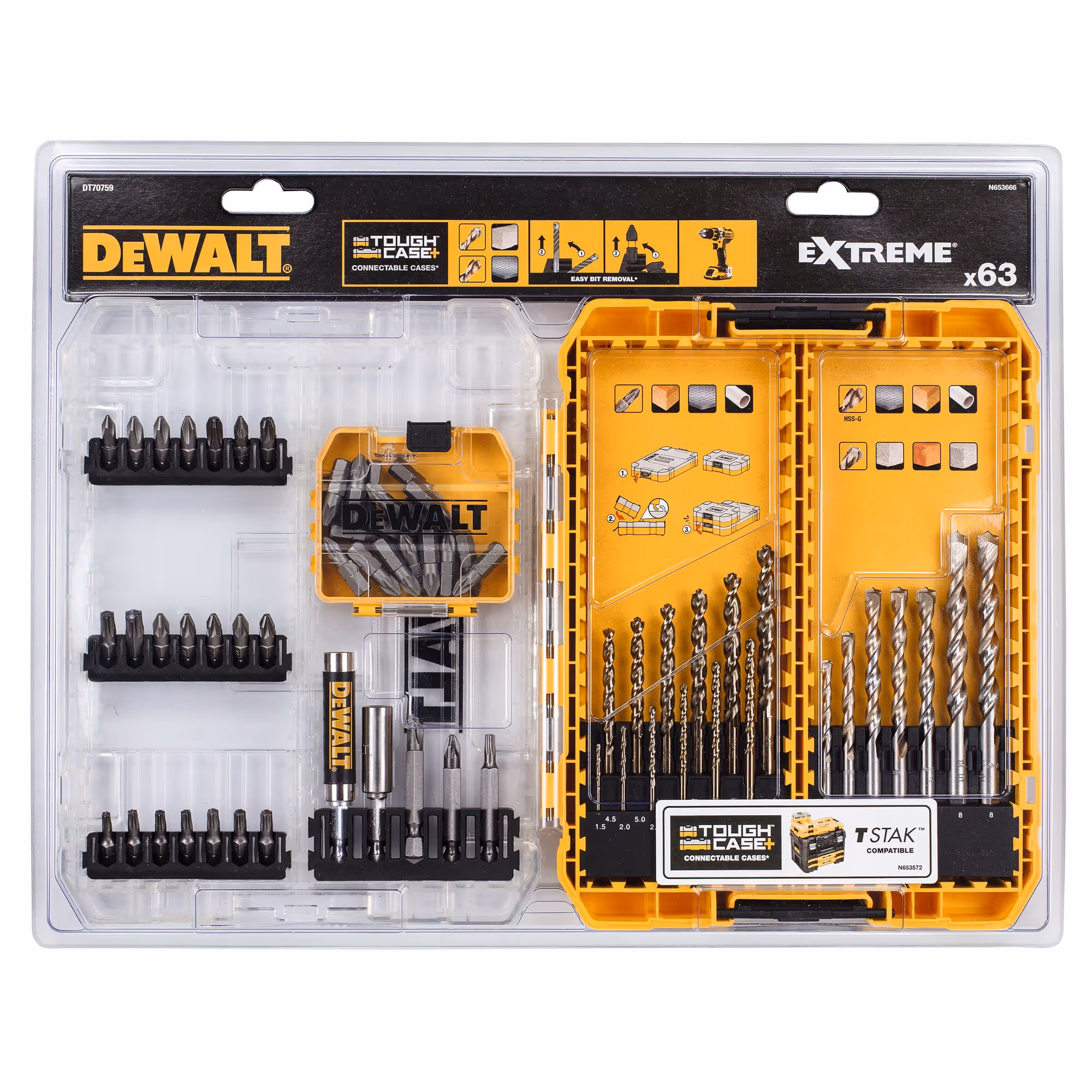Moyen Coffret TOUGHCASE béton et métal 63 pièces