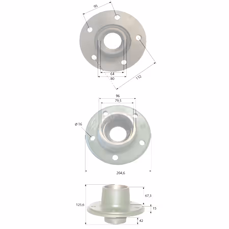 Moyeu de roue Deutz 02381377