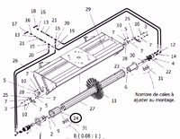 Moyeu démontable balayeuse Rabaud