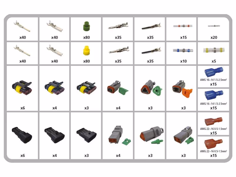 Multi-connecteur, kit tout-en-un, 616 pièces
