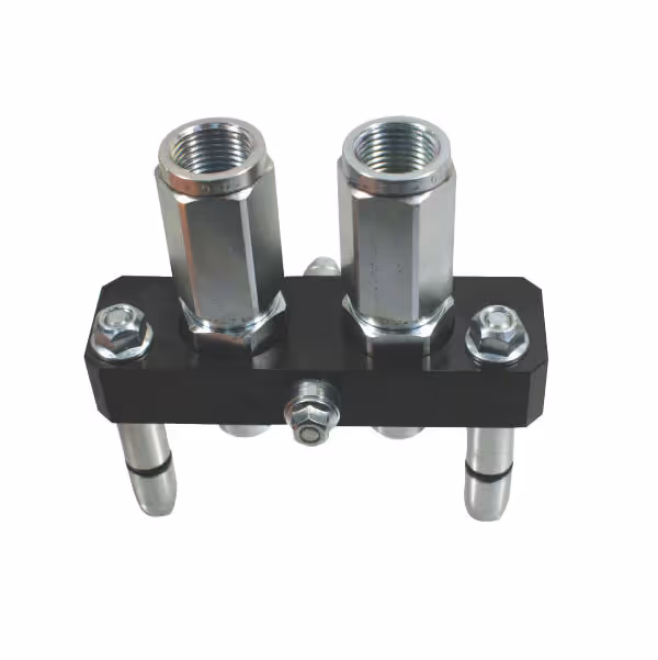 Multi-coupleur mâle 2 voies 3/8'' filetage femelle 1/2'' BSP Faster 3PB06212GMC
