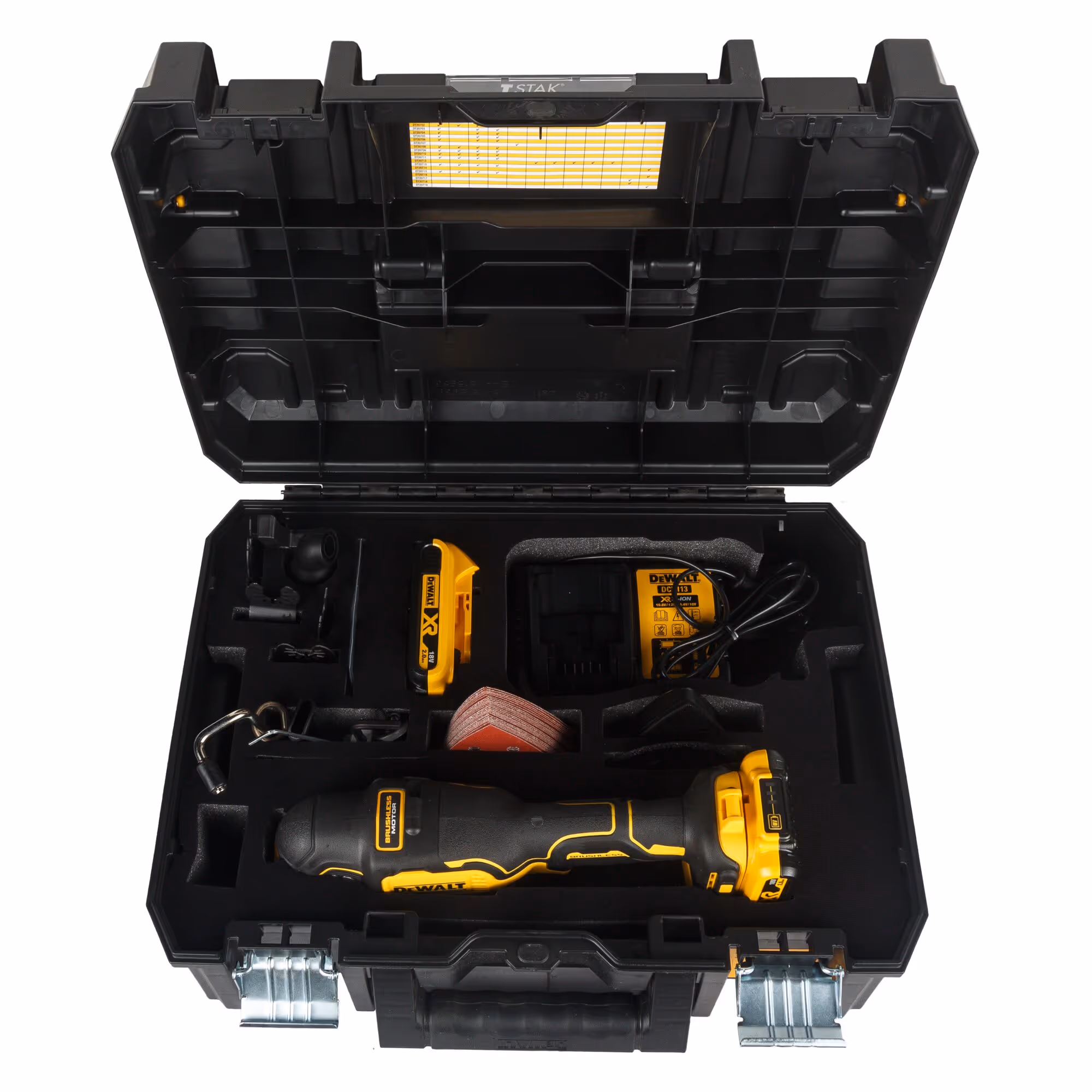 Multi-cutter XR 18V 2Ah Li-Ion Brushless - 32 accessoires avec batteries
