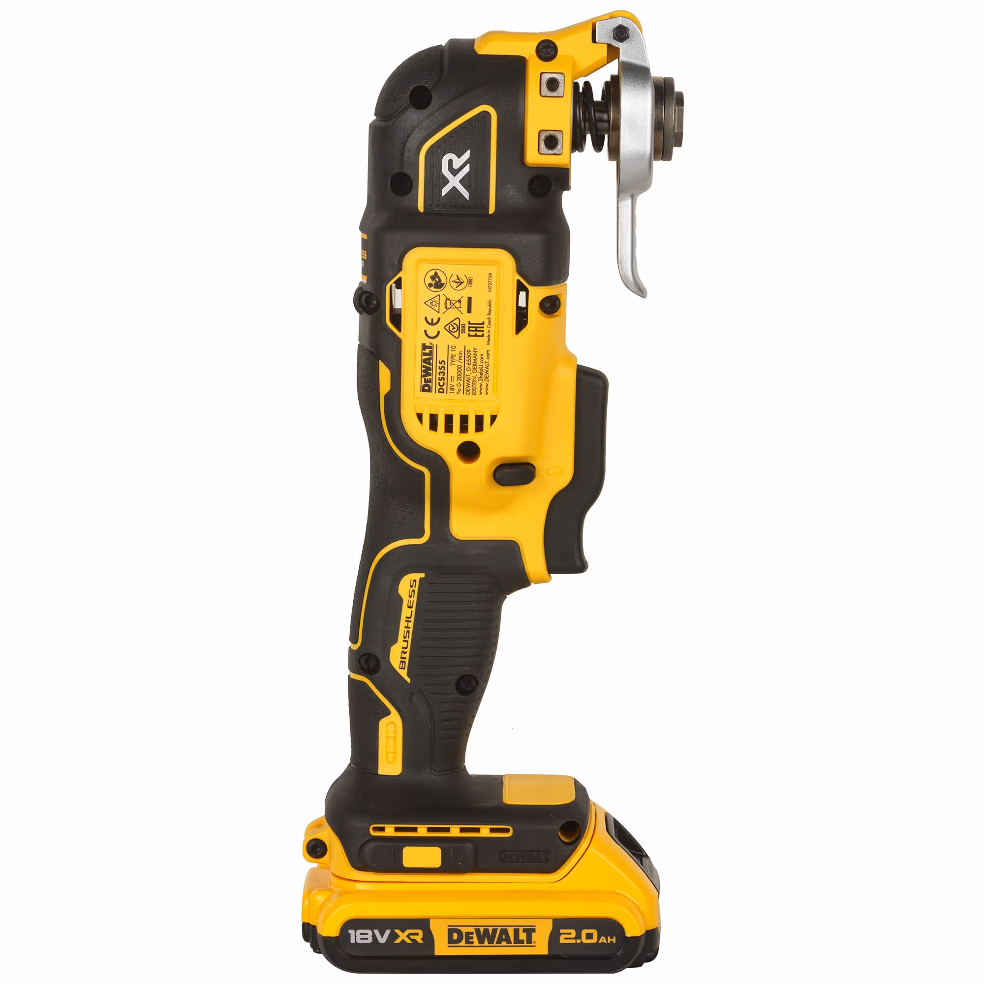Multi-cutter XR 18V 2Ah Li-Ion Brushless - 32 accessoires avec batteries