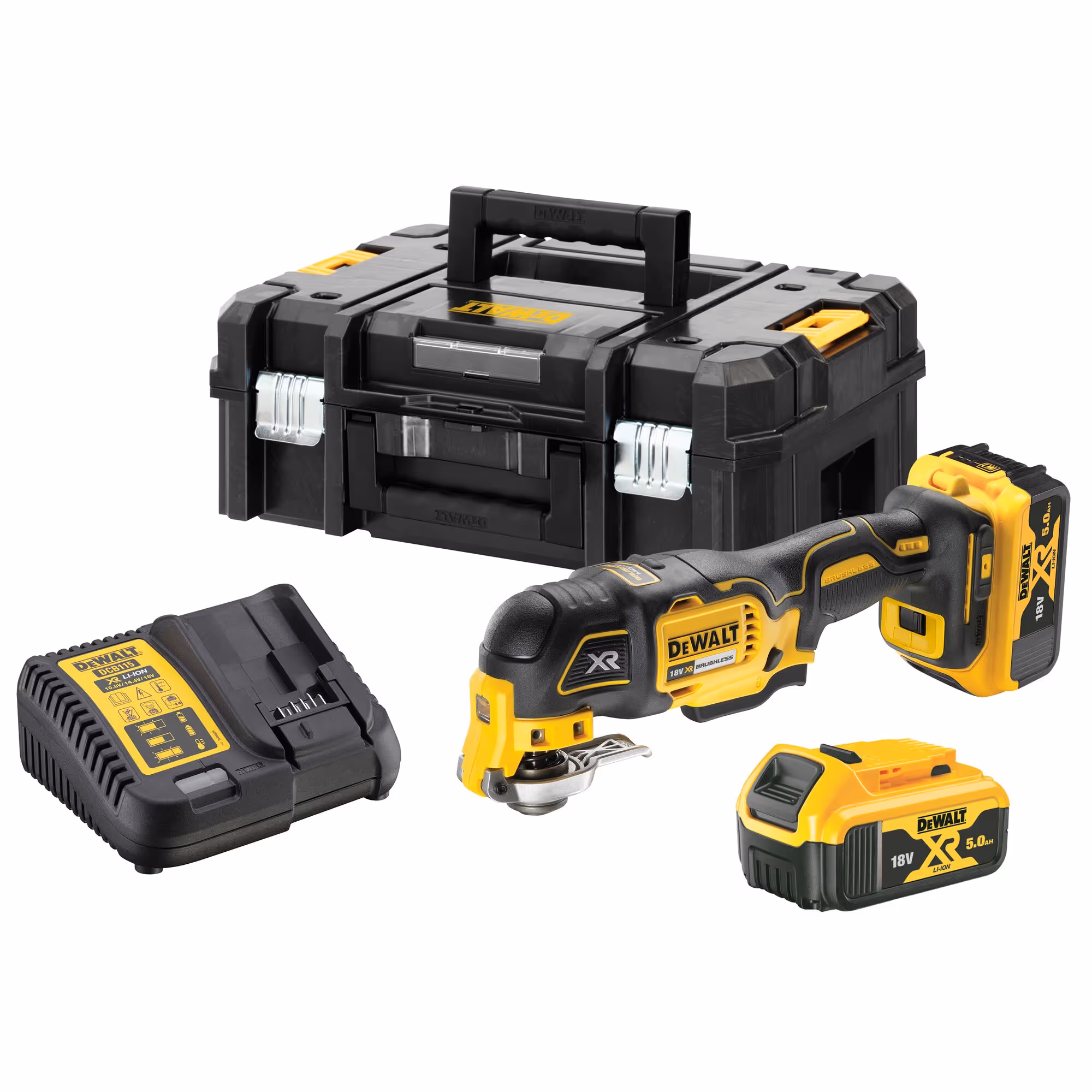 Multi-cutter XR 18V 5Ah Li-Ion Brushless - 35 accessoires avec batteries