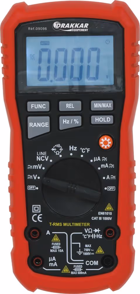 MULTIMETRE DIGITAL AUTOMATIQUE AVEC SONDE DE TEMPERATURE