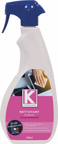 Nettoyant écrans séchage rapide - flacon spray de 750ml