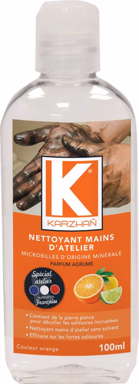 Nettoyant mains d'atelier orange parfum agrume - lot de 12 flacons de 100ml