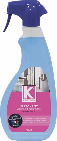 Nettoyant vitres et surfaces lisses - flacon spray de 750ml