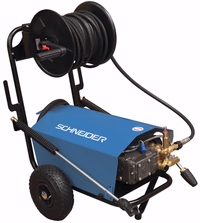 NETTOYEUR HP EAU FROIDE TRI 21L/M 150 B TS+ENROULEUR 20M +LANCE TURBO