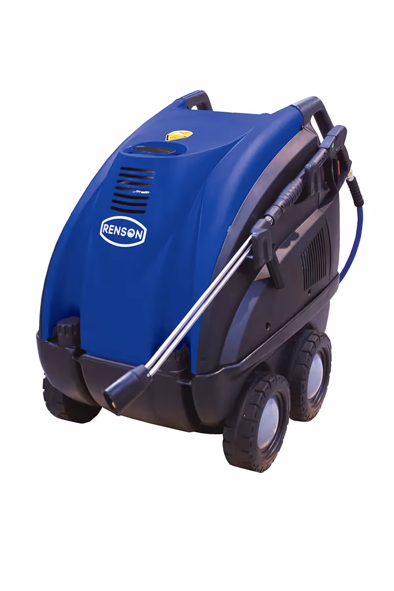 Nettoyeur Haute Pression Triphasé Eau Chaude 150 Bars 15L/min 900 L/h Renson TEC-1 avec flexible 10m et lance double