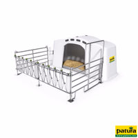 Niche à veau XXL avec enclos professionnel