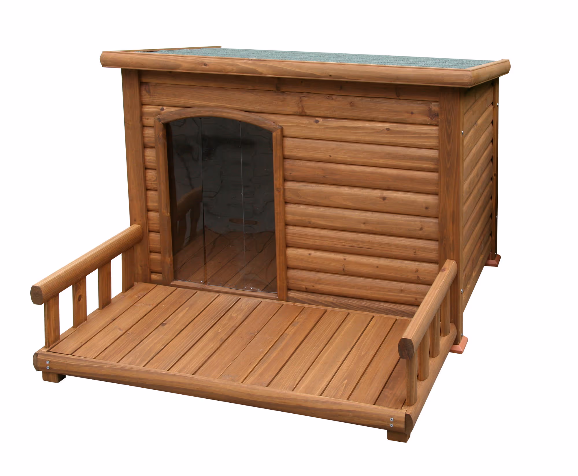 Niche pour chien avec terrasse 113X127X82,5cm