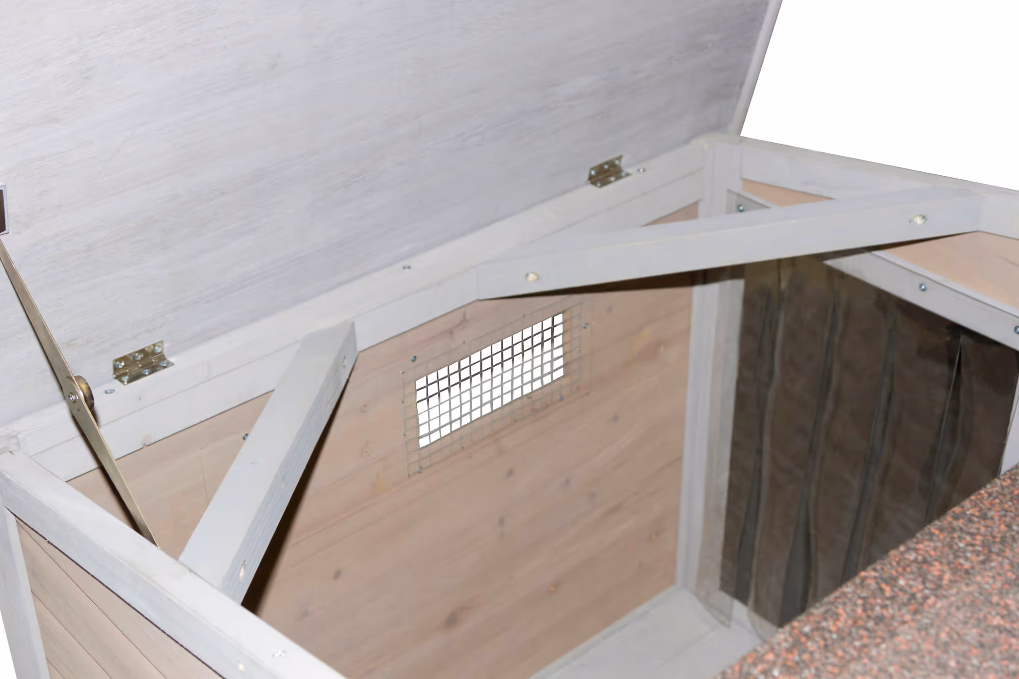Niche pour chien Overview 134X92X82cm, avec pleXiglas