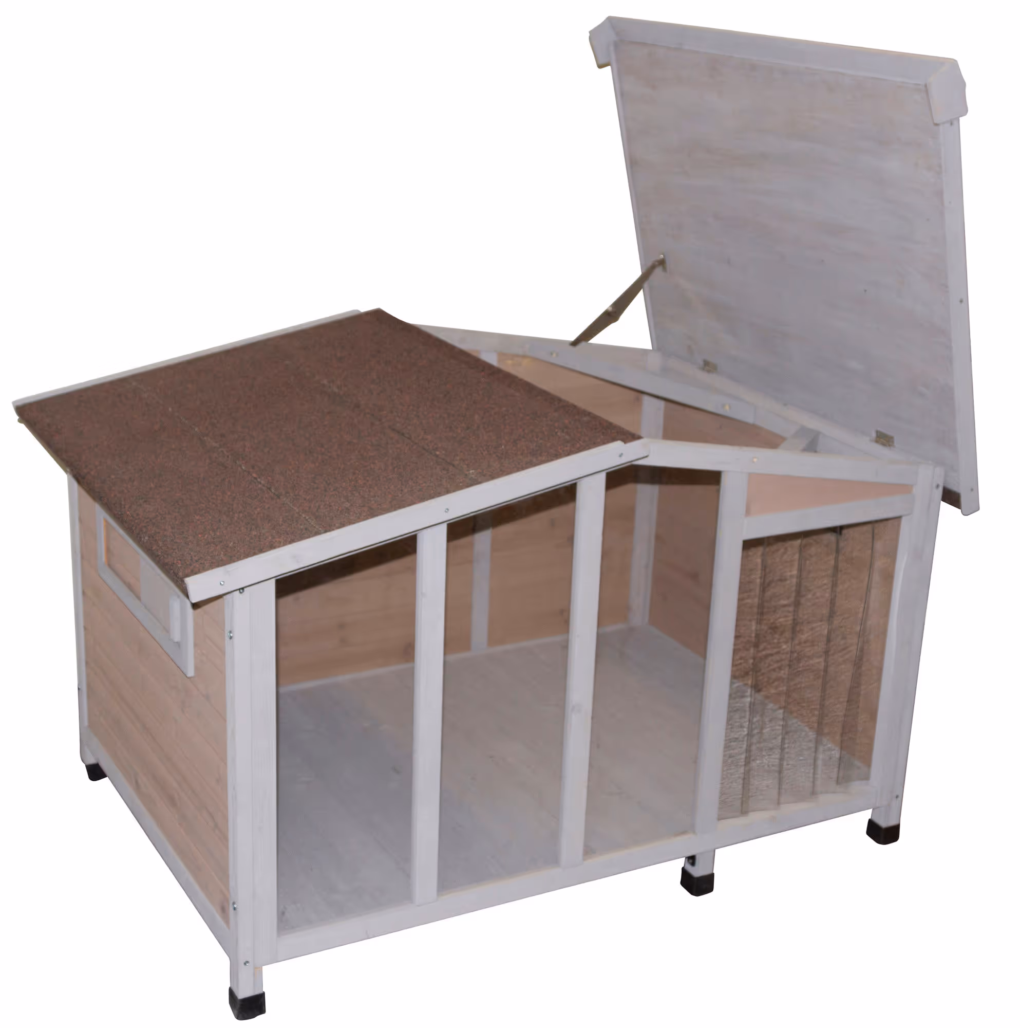 Niche pour chien Overview 134X92X82cm, avec pleXiglas