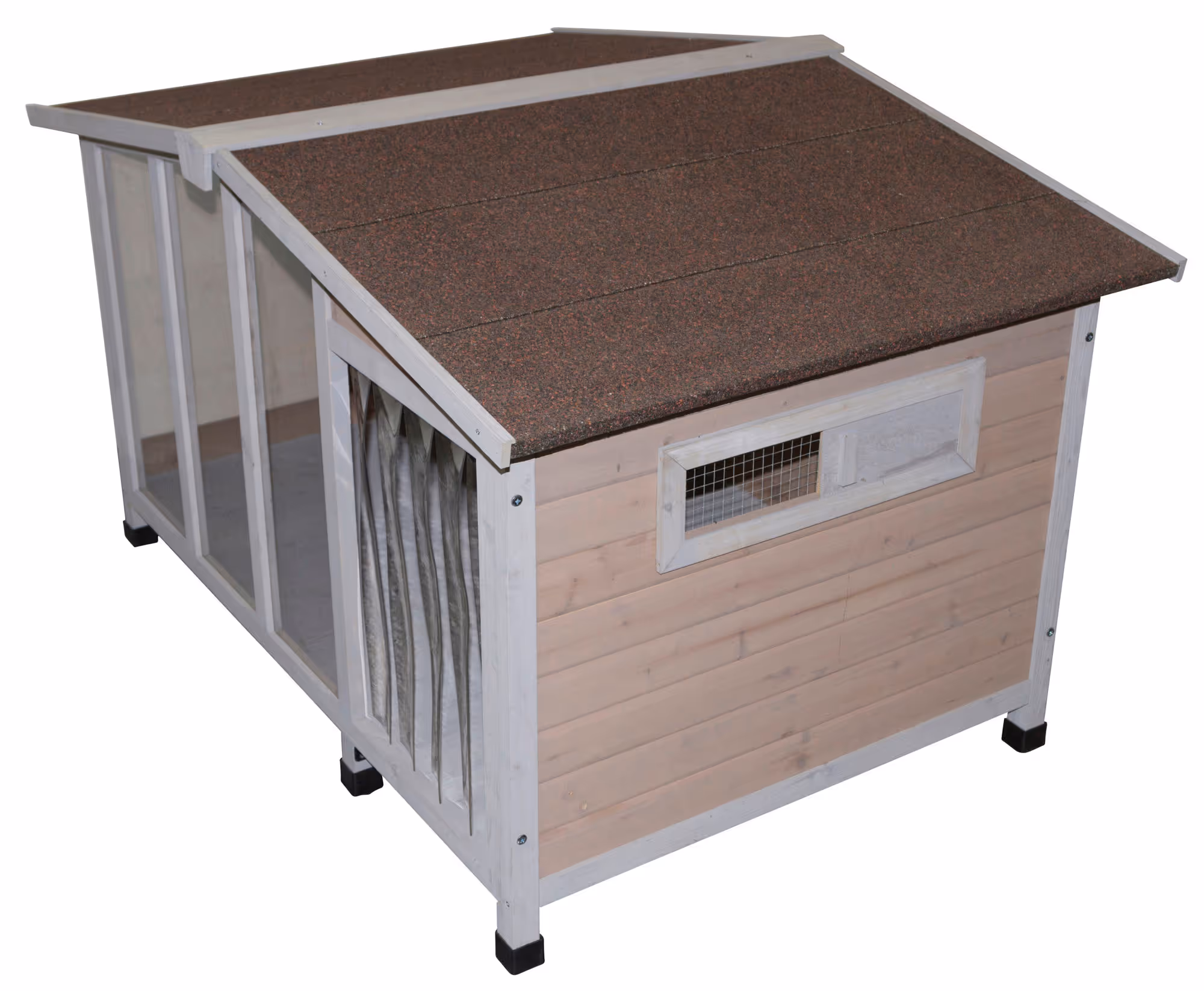 Niche pour chien Overview 134X92X82cm, avec pleXiglas