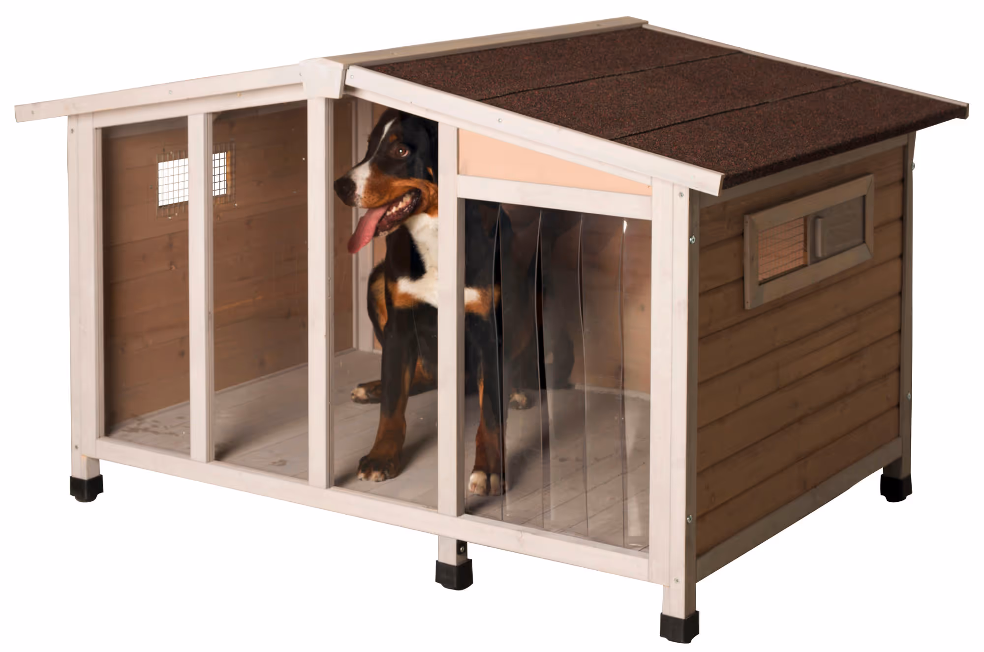 Niche pour chien Overview 134X92X82cm, avec pleXiglas