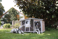 Niche pour chien Overview 134X92X82cm, avec pleXiglas