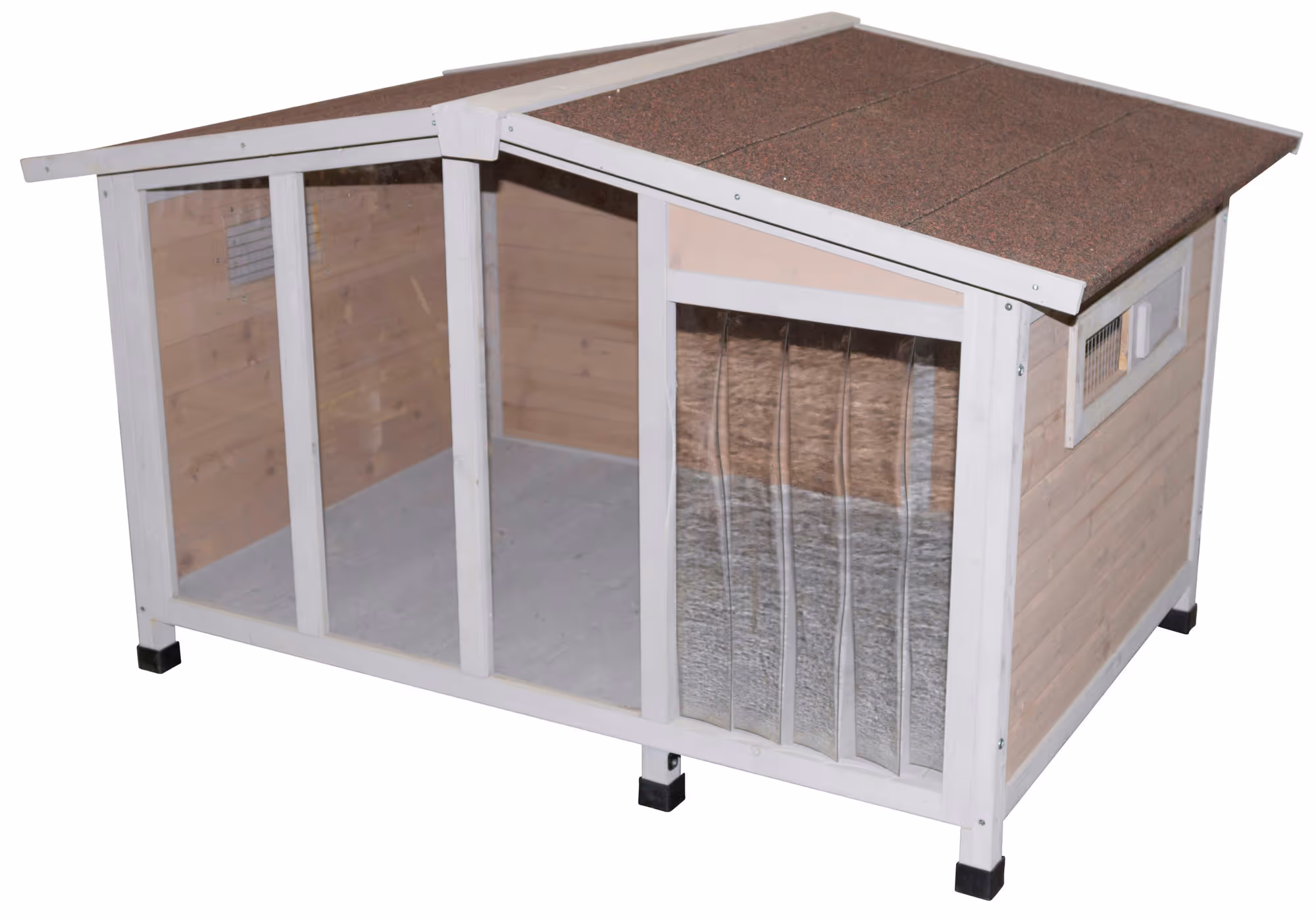 Niche pour chien Overview 134X92X82cm, avec pleXiglas