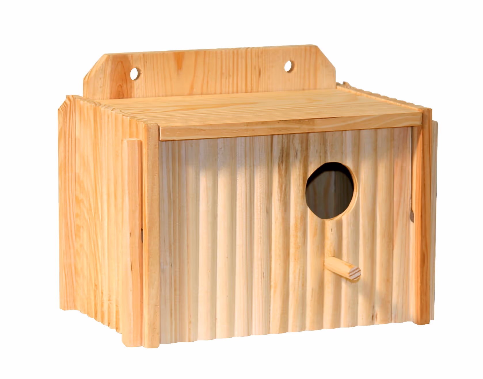 Nichoir pour perruches bois, 21X13X13cm